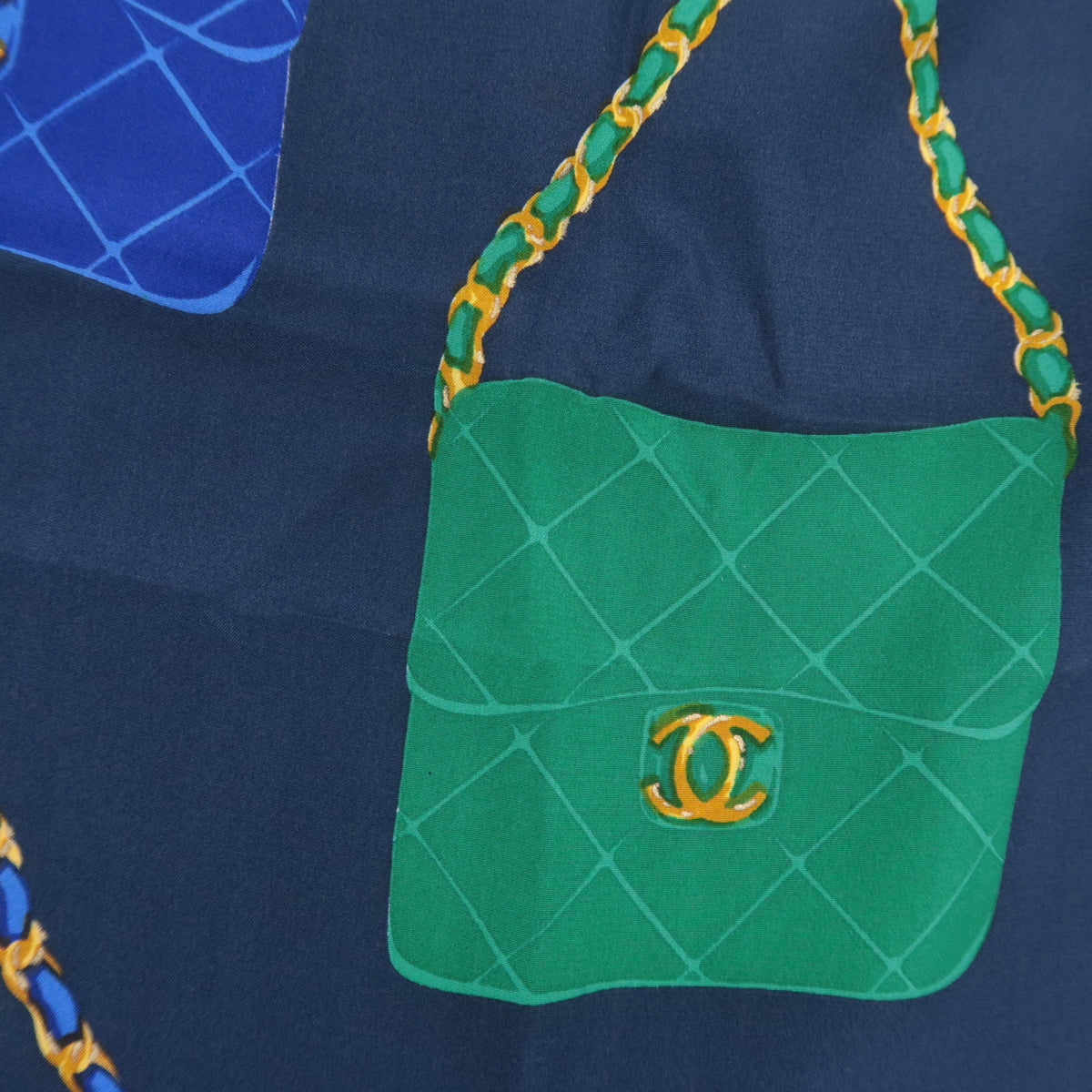 CHANEL Scarf Matelasse Handbag Print