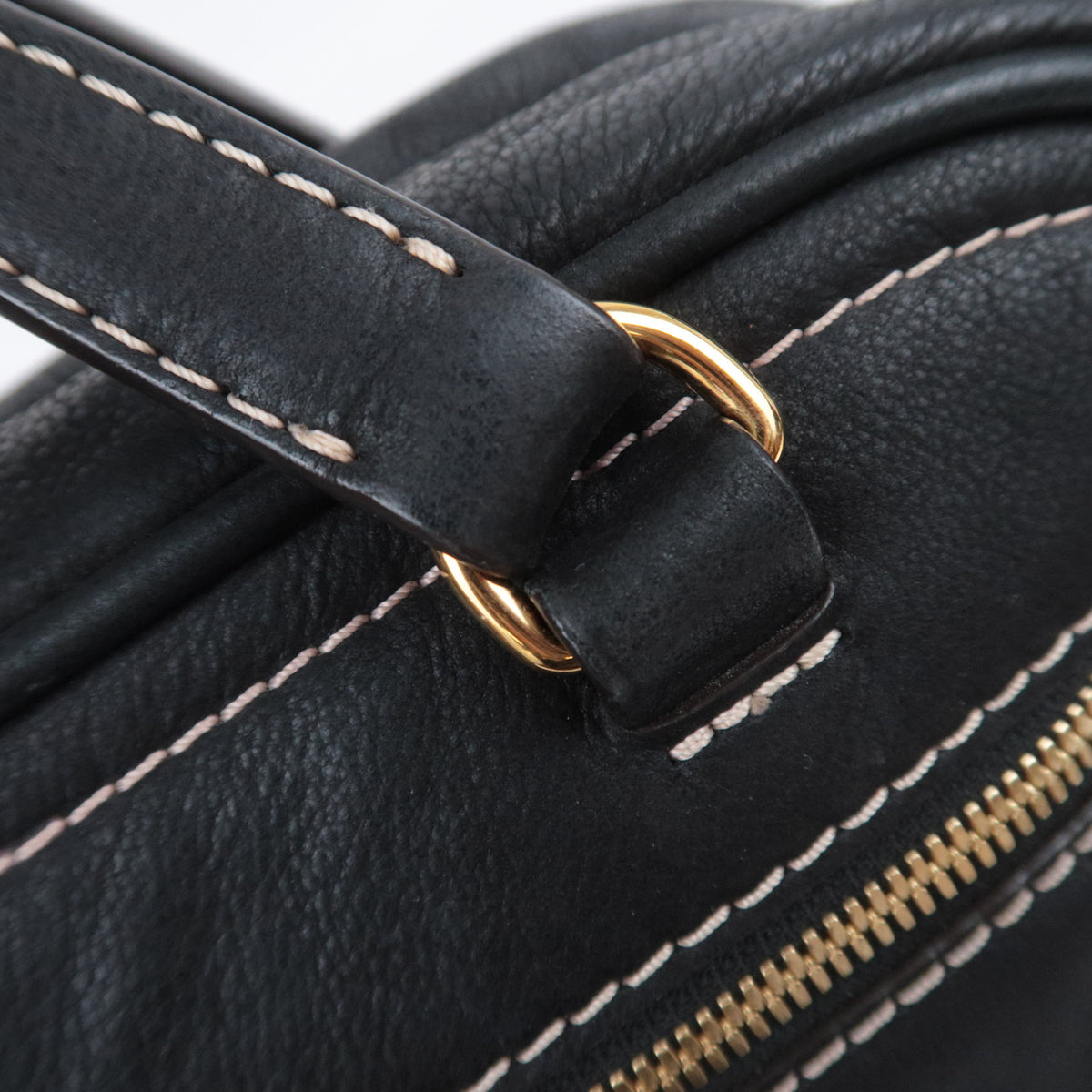 LOEWE Anagram Tassel Leather Handbag