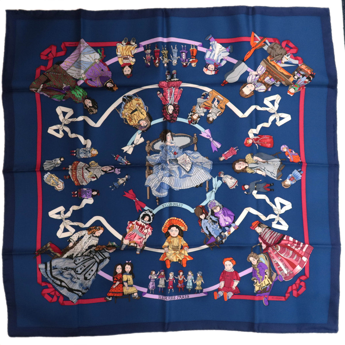 HERMES Carre 90 Scarf HELLO DOLLY93098
