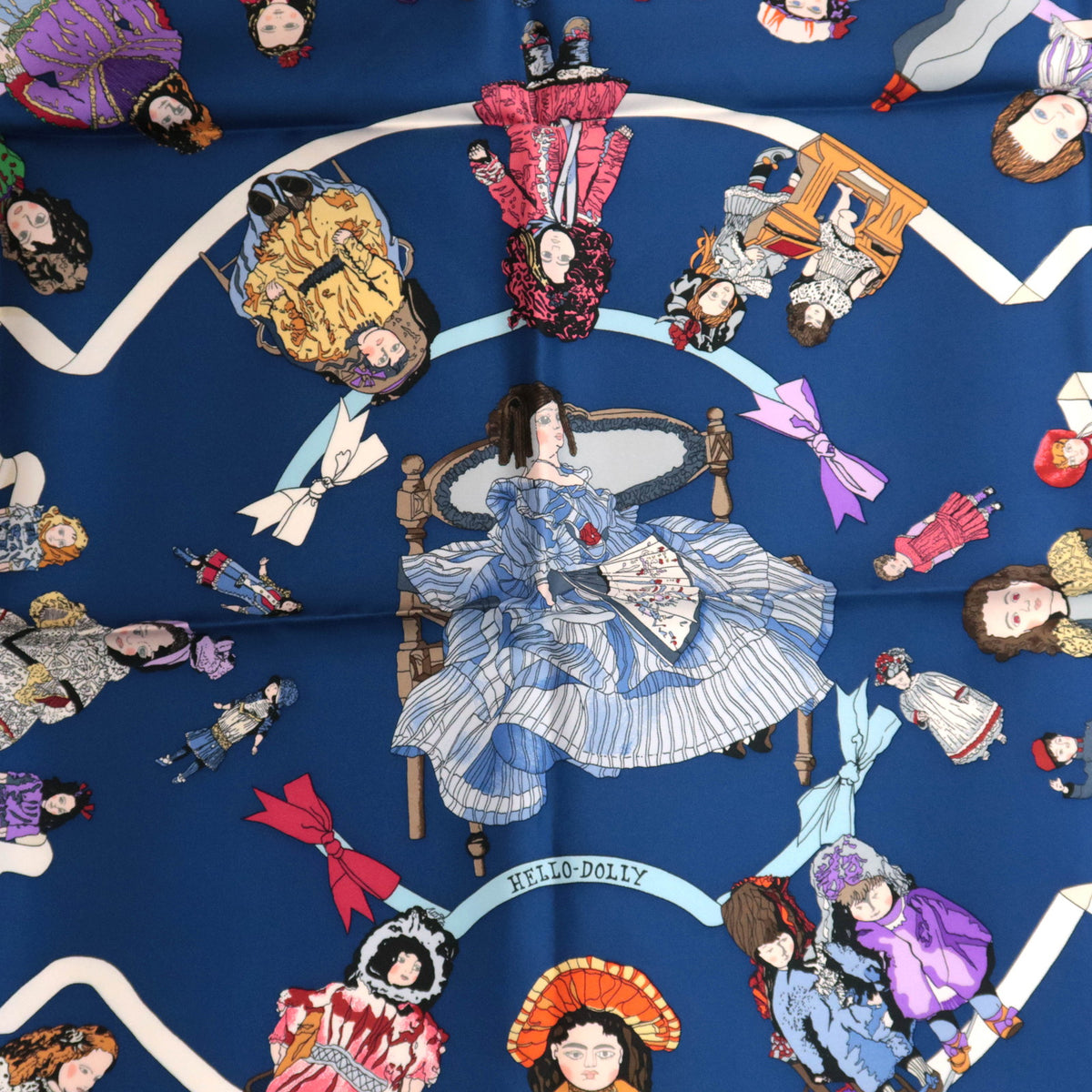 HERMES Carre 90 Scarf HELLO DOLLY