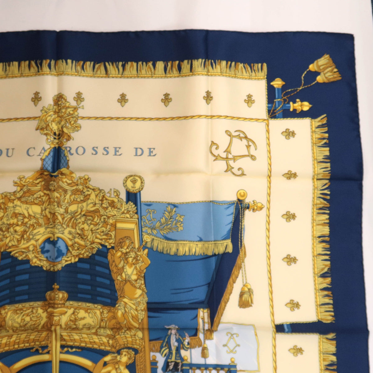 HERMES Carre 90 Scarf VUE DU CARROSSE DE LA GALERE LA REALE