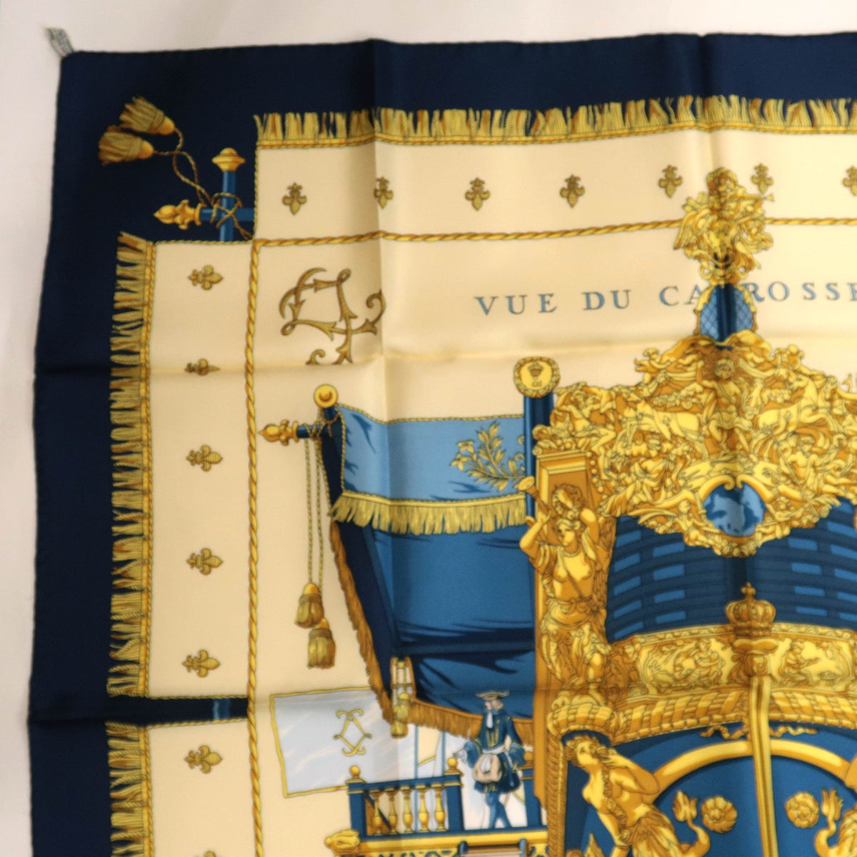 HERMES Carre 90 Scarf VUE DU CARROSSE DE LA GALERE LA REALE