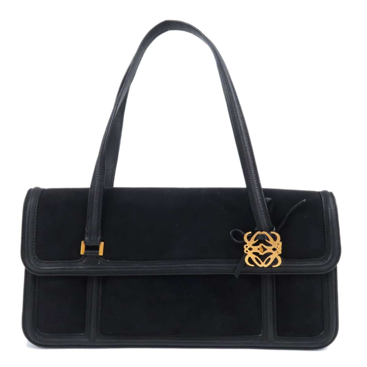 LOEWE Anagram Charm Suede Shoulder Bag93108