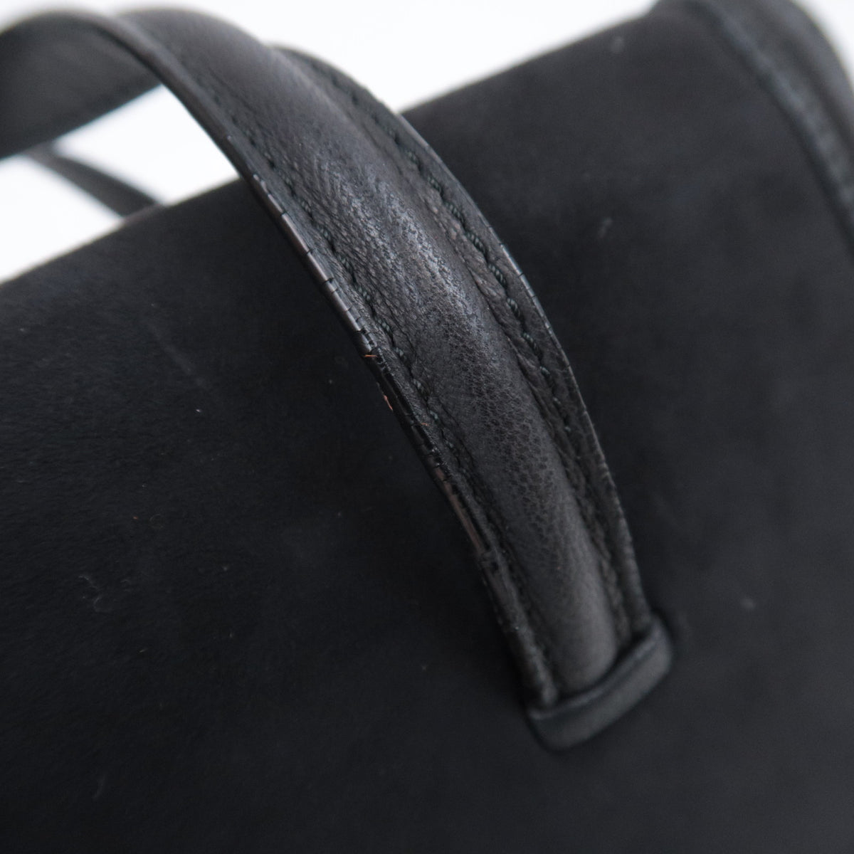 LOEWE Anagram Charm Suede Shoulder Bag
