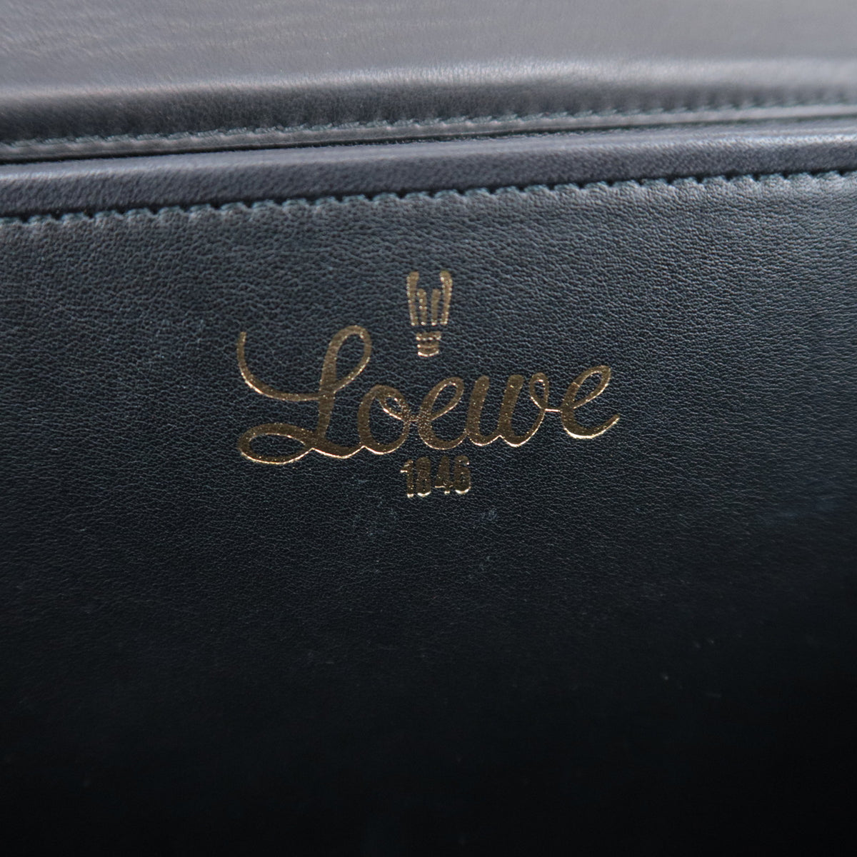 LOEWE Anagram Charm Suede Shoulder Bag