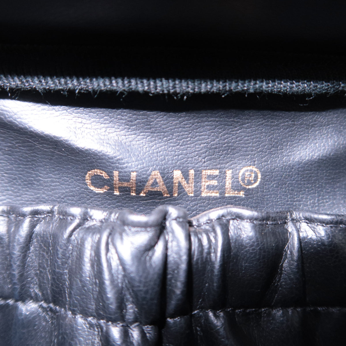 CHANEL Coco Mark Vanity Bag Caviarskin A01997