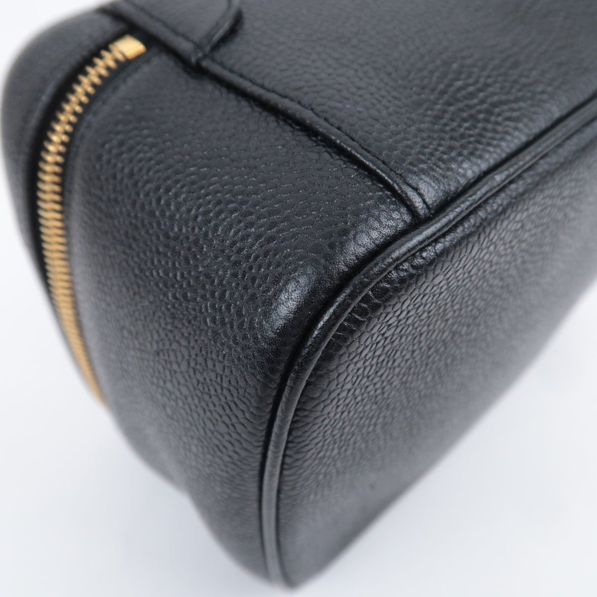 CHANEL Coco Mark Vanity Bag Caviarskin A01997