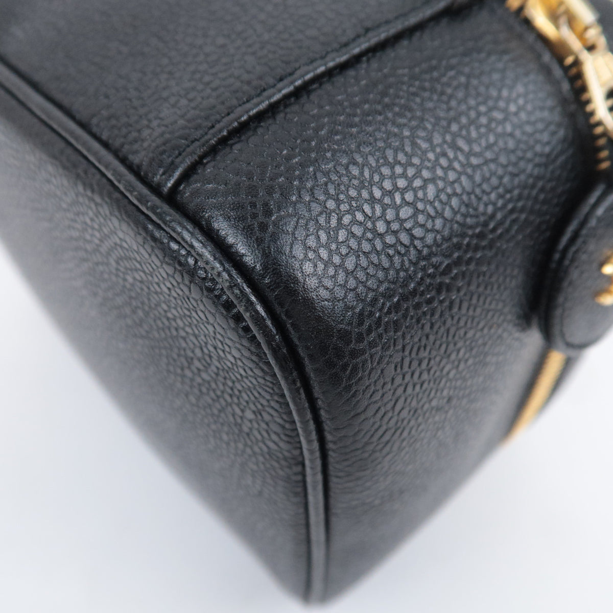 CHANEL Coco Mark Vanity Bag Caviarskin A01997