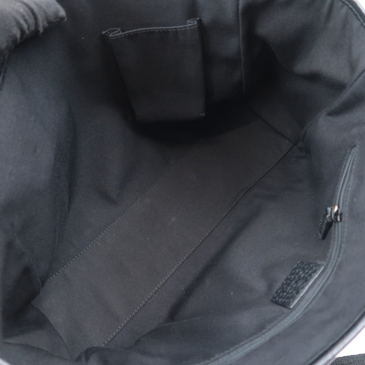 GUCCI Horsebit GG Canvas Tote Bag Black 145810