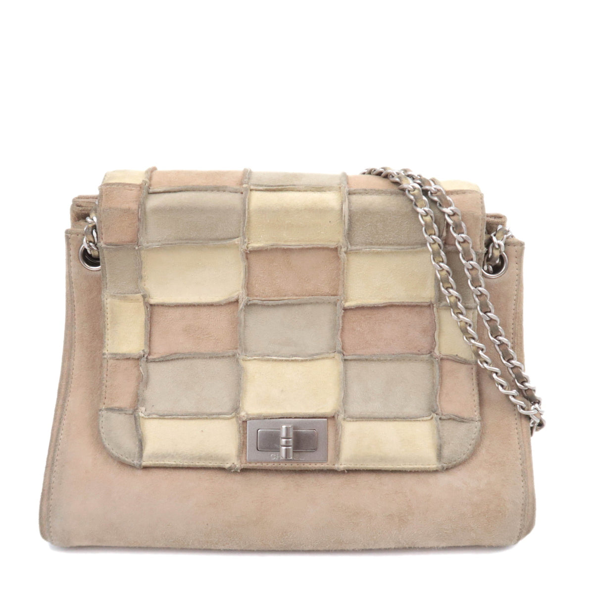 CHANEL 2.55 Suede Chain Shoulder Bag93116