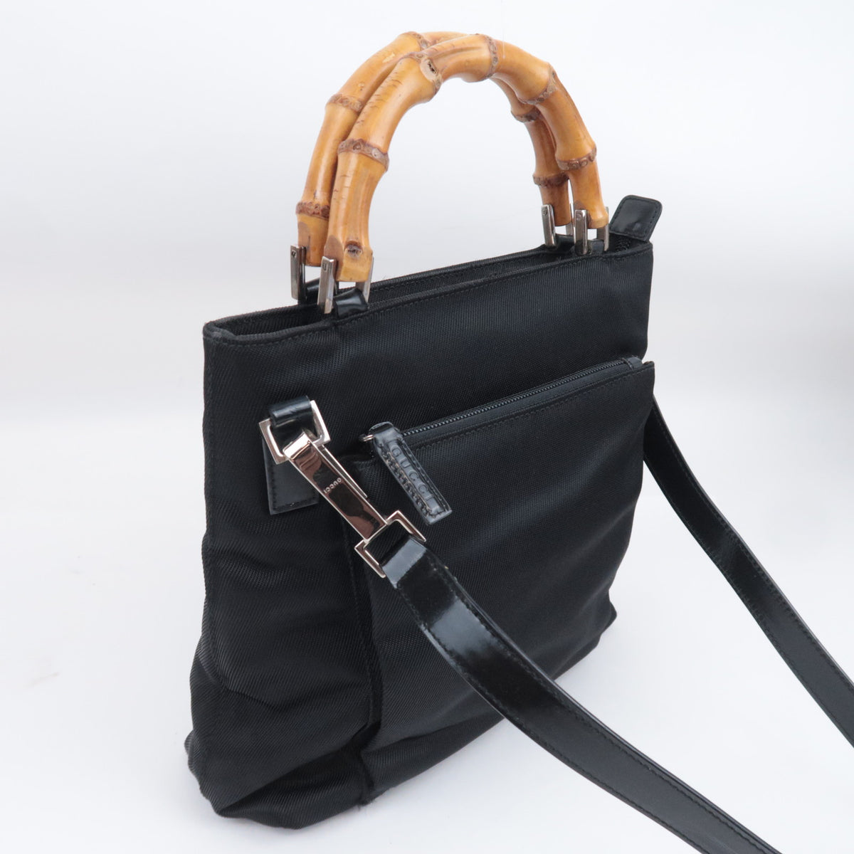 GUCCI Bamboo 2Way Handbag Canvas 000.2265.0581