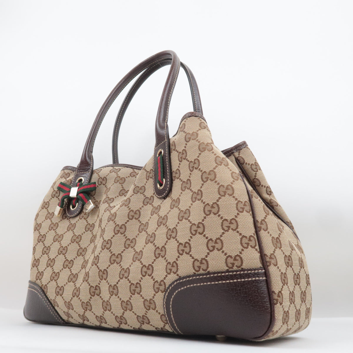 GUCCI Princy Sherry GG Canvas Tote Bag 163805
