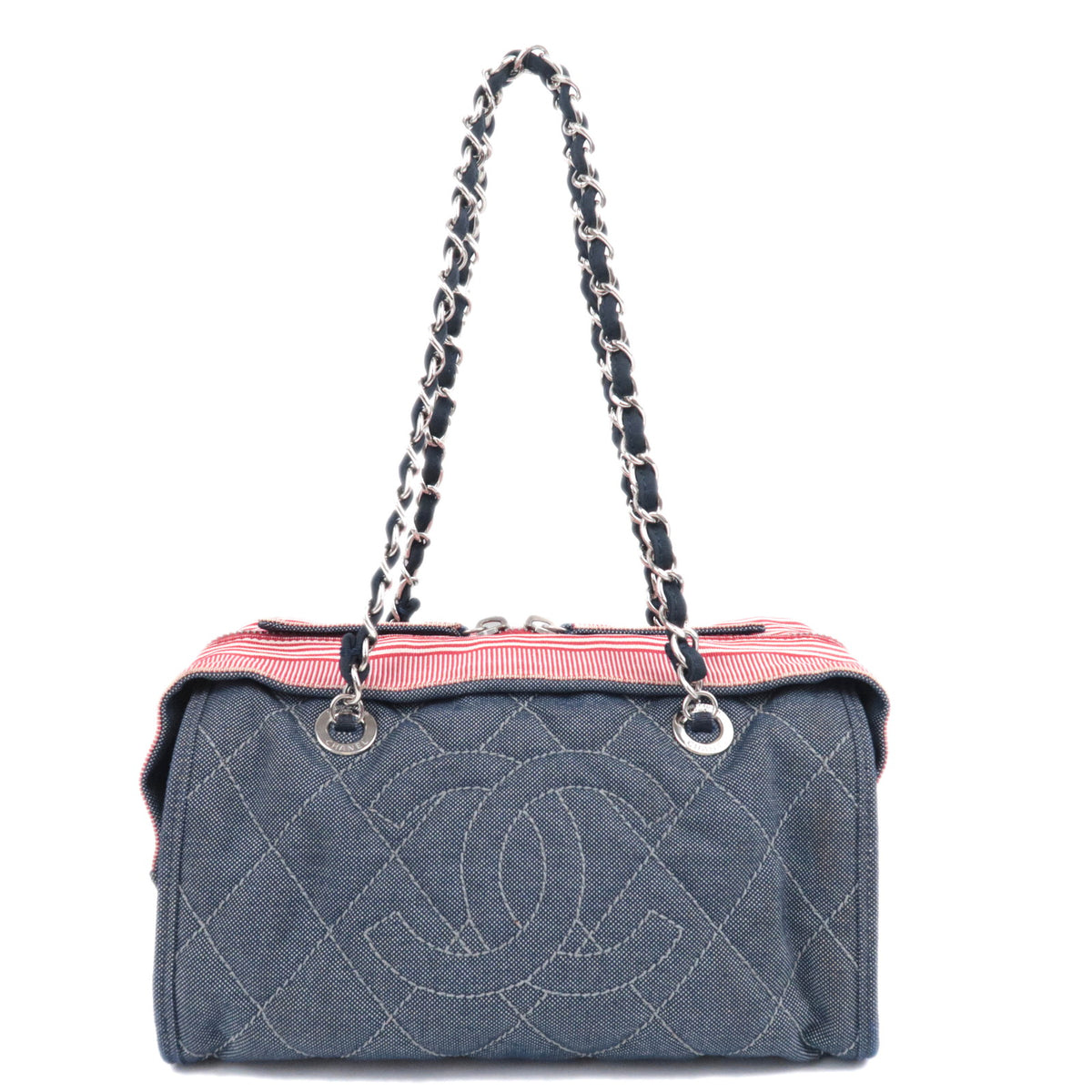 CHANEL Denim Chain Shoulder Bag Cruise Line A4795593147