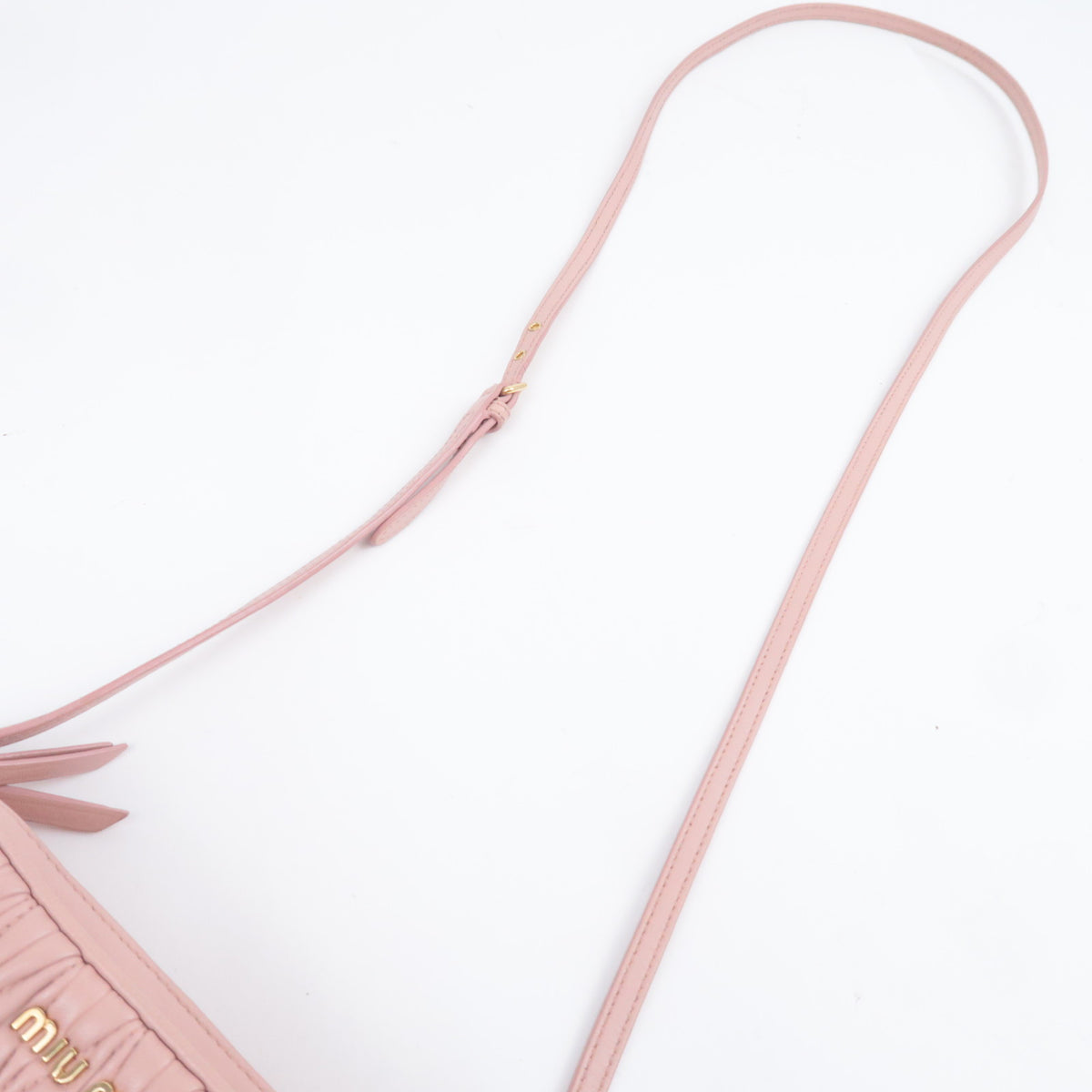 MIU MIU Matelasse Leather Small Shoulder Bag