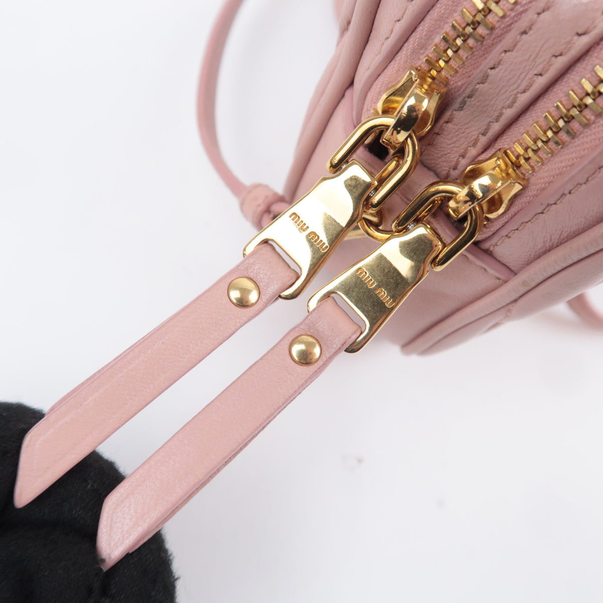 MIU MIU Matelasse Leather Small Shoulder Bag