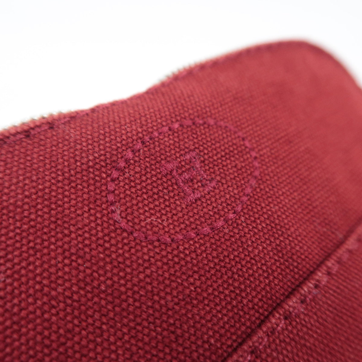 HERMES Bolide Pouch Mini Mini 15 Canvas Bordeaux