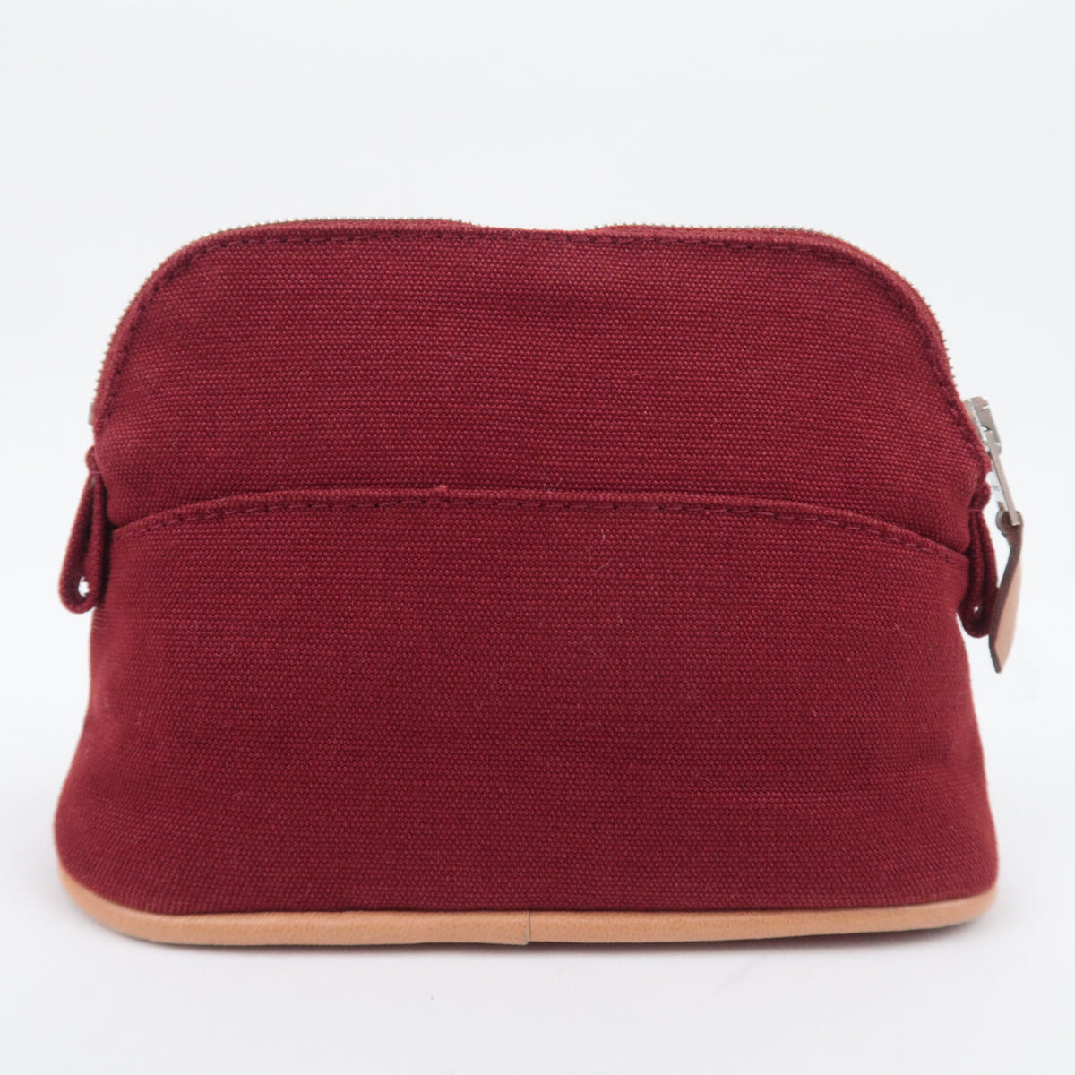 HERMES Bolide Pouch Mini Mini 15 Canvas Bordeaux
