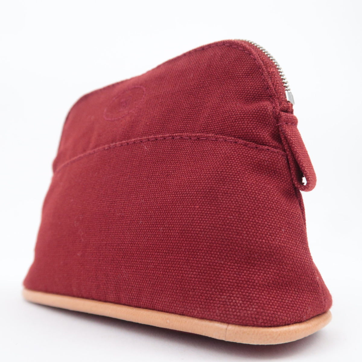 HERMES Bolide Pouch Mini Mini 15 Canvas Bordeaux