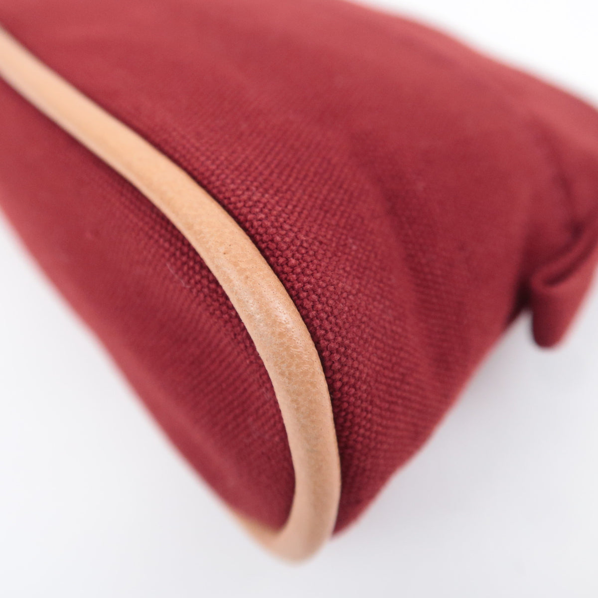 HERMES Bolide Pouch Mini Mini 15 Canvas Bordeaux