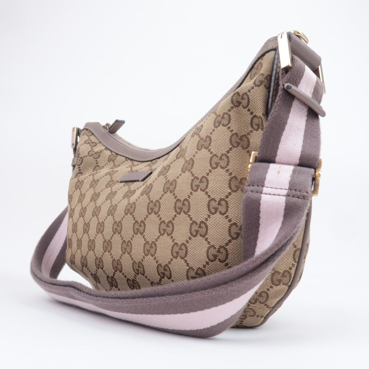 GUCCI GG Canvas Hobo Shoulder Bag 181092