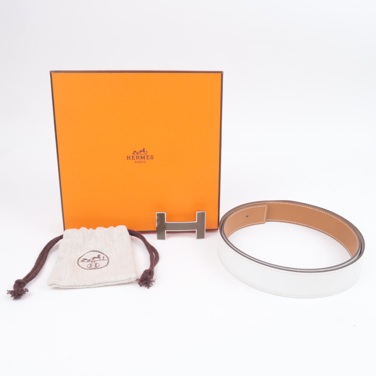 HERMES Constance H Reversible Belt Size 85 □N Stamp (2010)