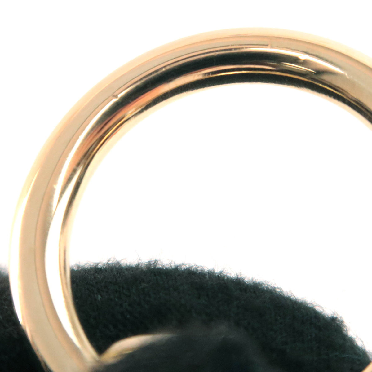 HERMES Mors Rundt Scarf Ring Gold Color