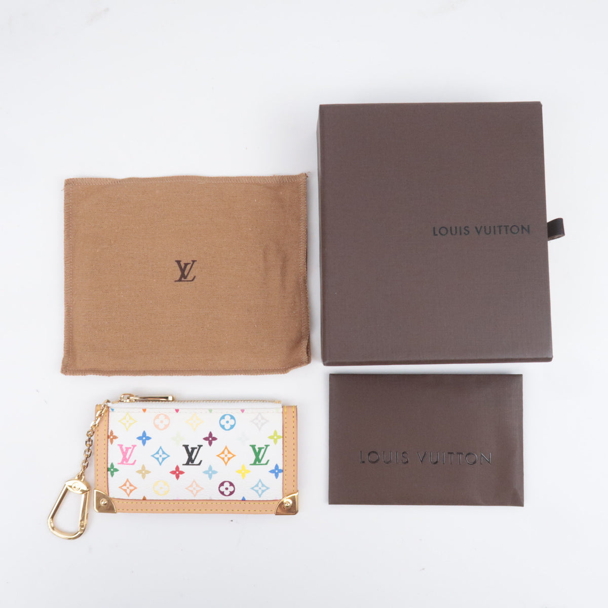 Louis Vuitton Monogram Multicolor Pochette Cles Coin Case M92655