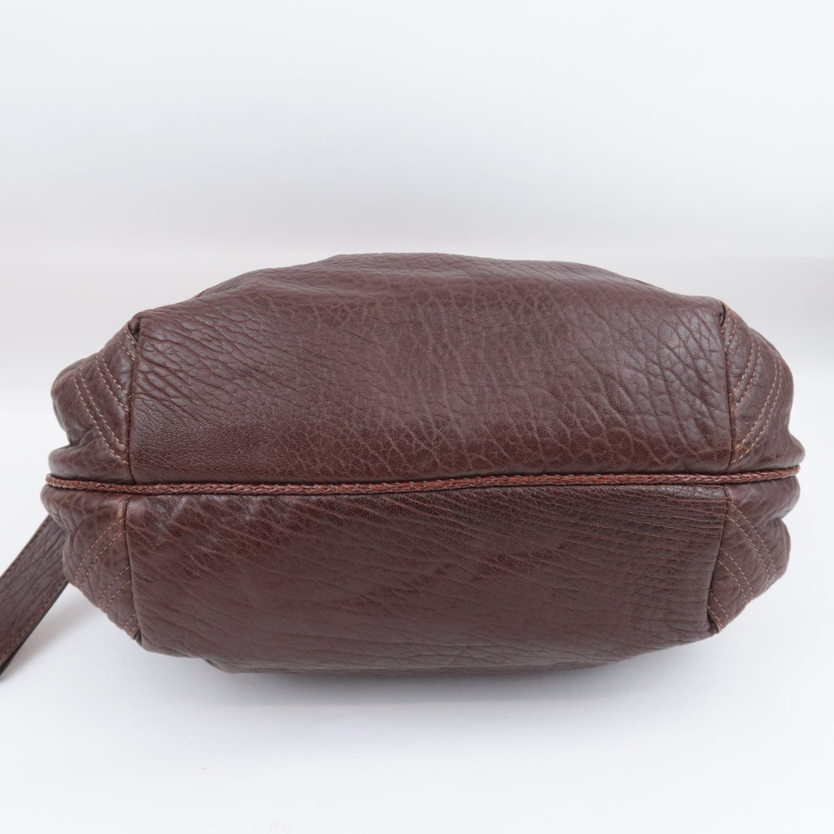 FENDI Mini Spy Bag Leather Handbag Brown 8BL078