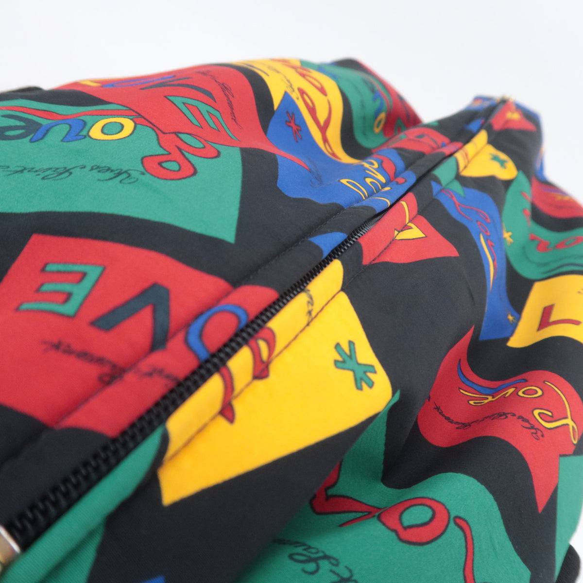 SAINT LAURENT YSL "LOVE" Print Shoulder Bag