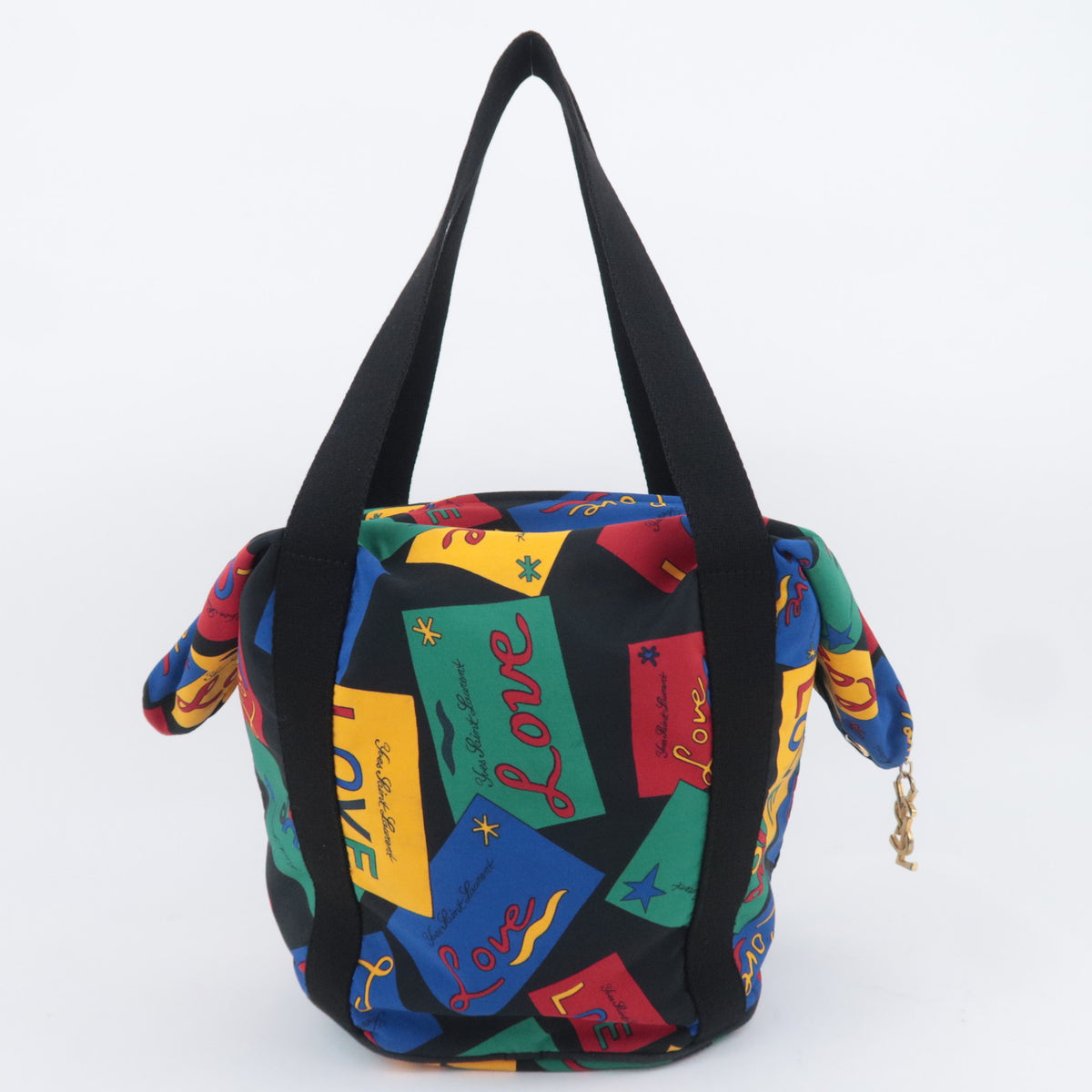 SAINT LAURENT YSL "LOVE" Print Shoulder Bag