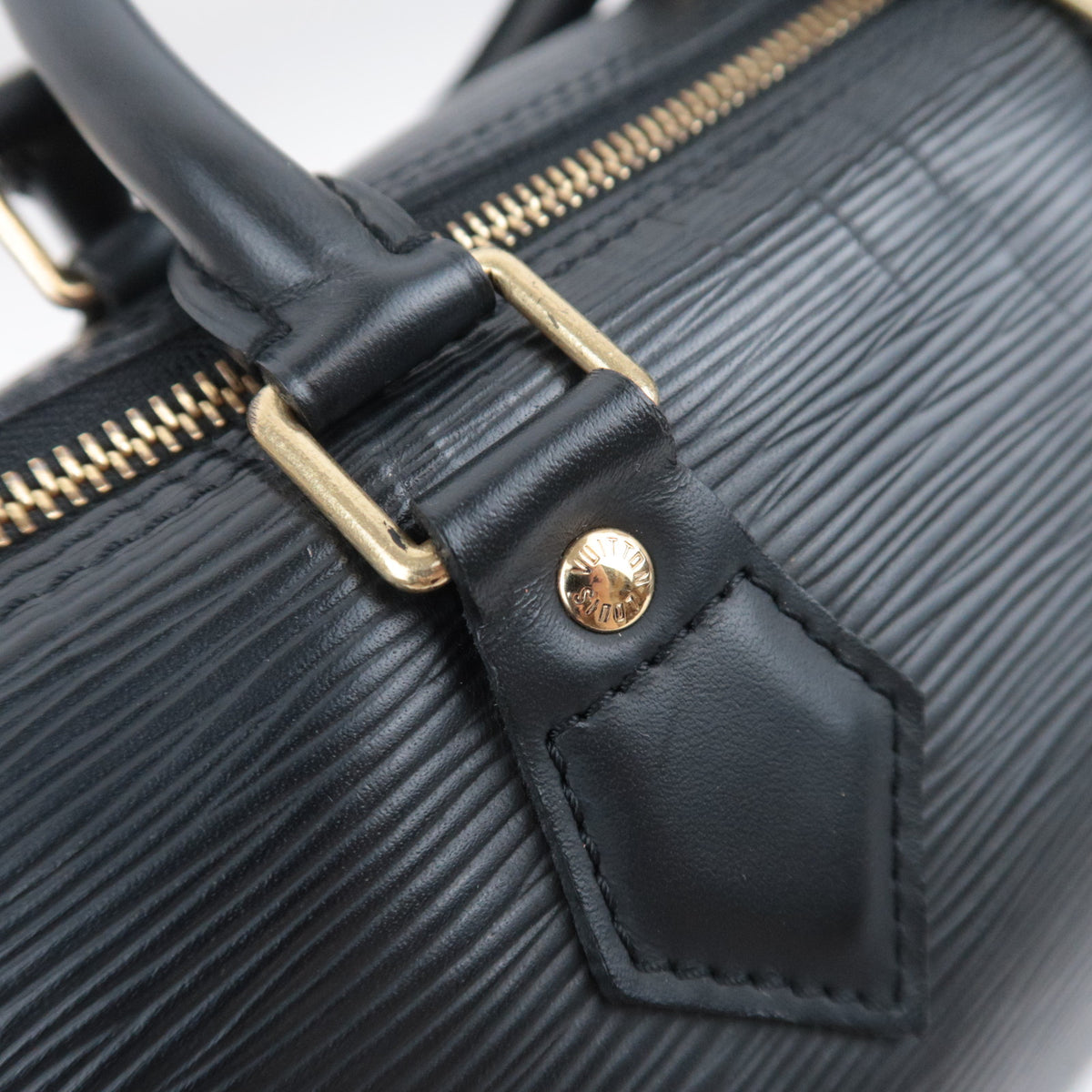 Louis Vuitton Epi Speedy 25 Handbag Noir M59032