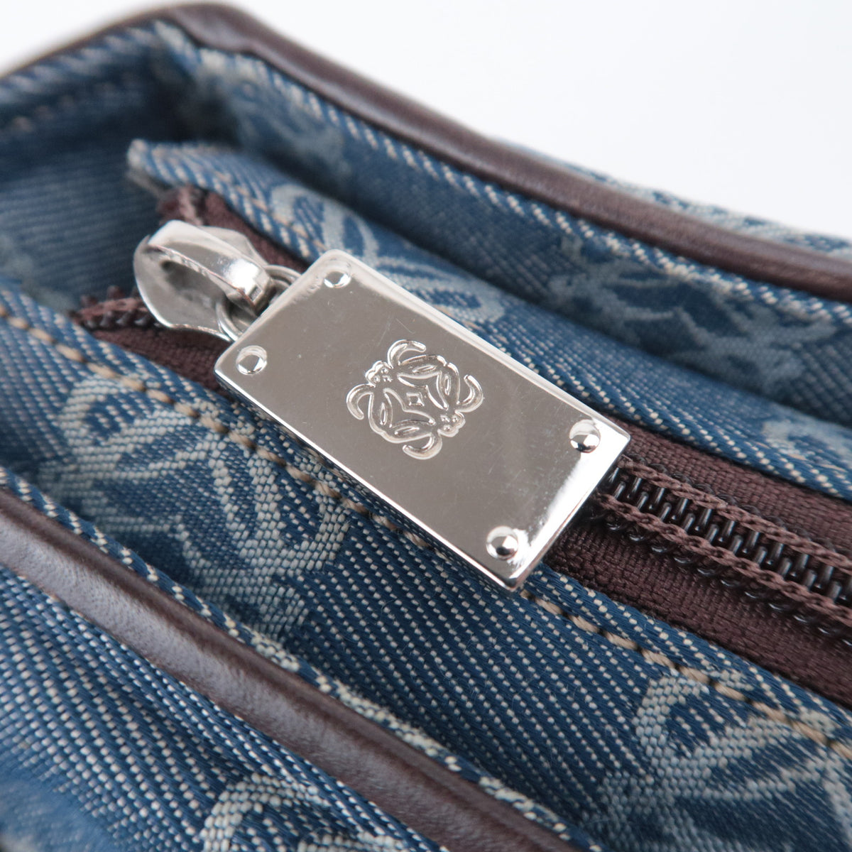 LOEWE Repeat Anagram Denim Tote Bag