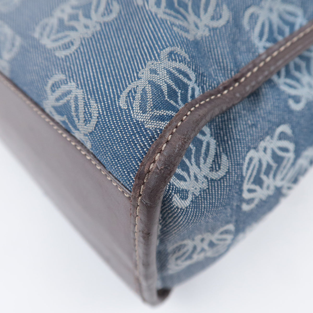 LOEWE Repeat Anagram Denim Tote Bag