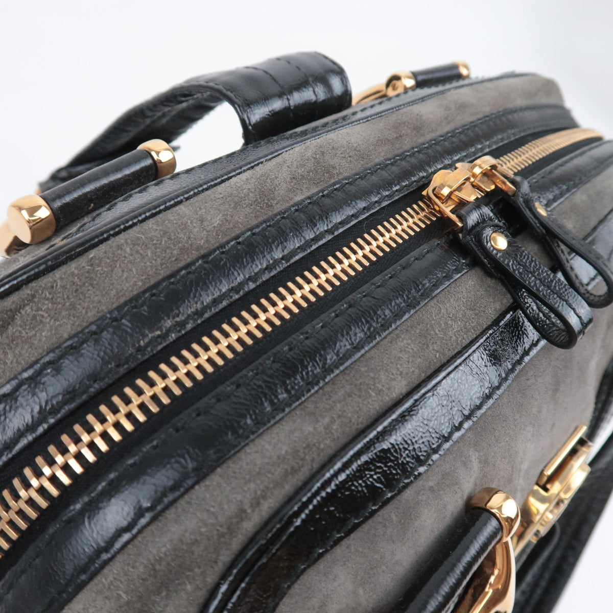 GUCCI Hysteria Aviatrix Suede Boston 186235
