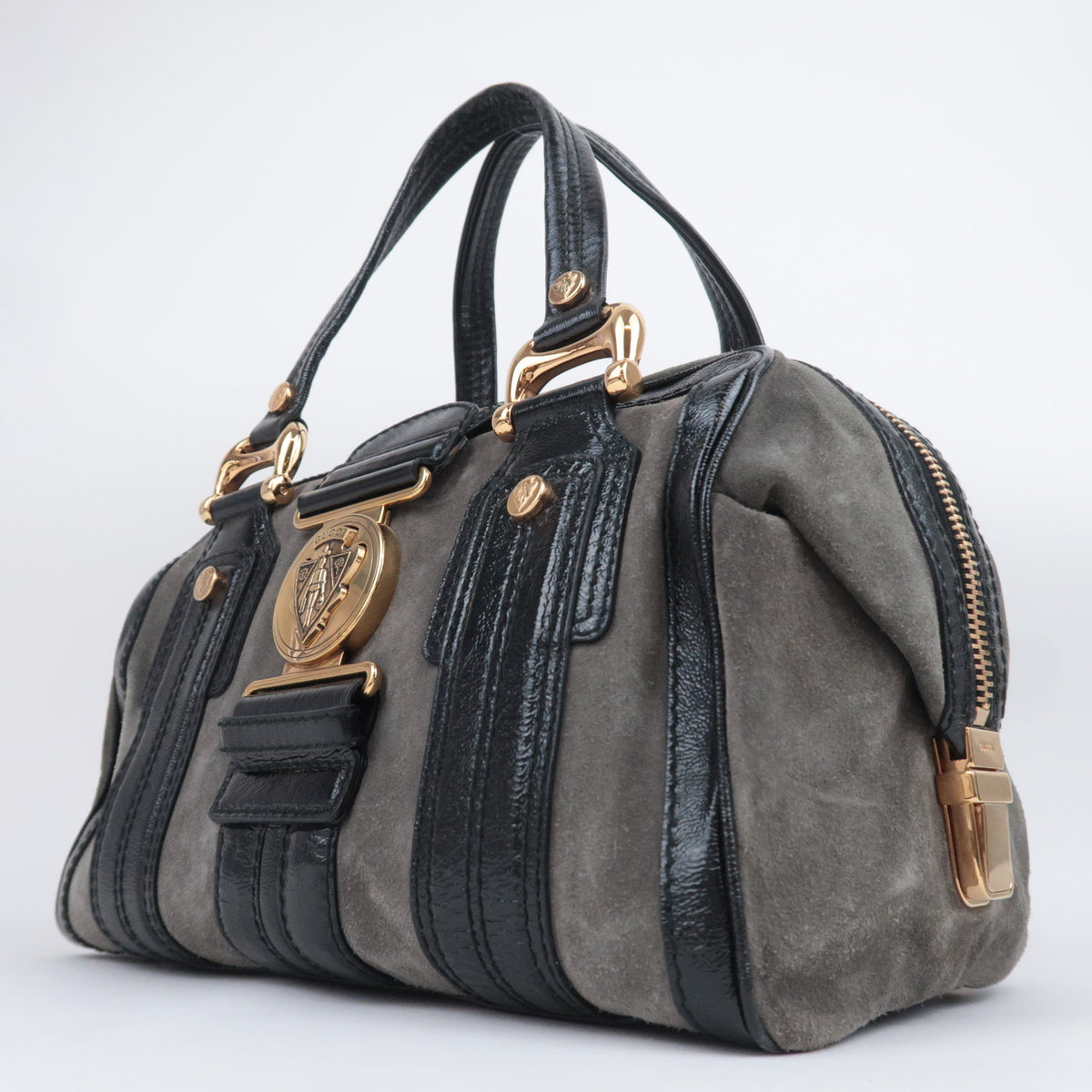 GUCCI Hysteria Aviatrix Suede Boston 186235
