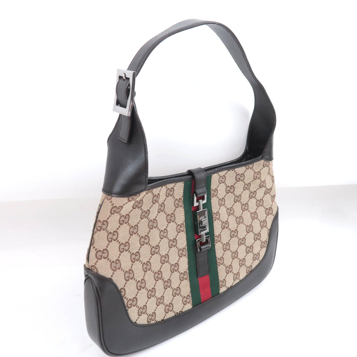 GUCCI Sherry Jackie GG Canvas Shoulder Bag 00963