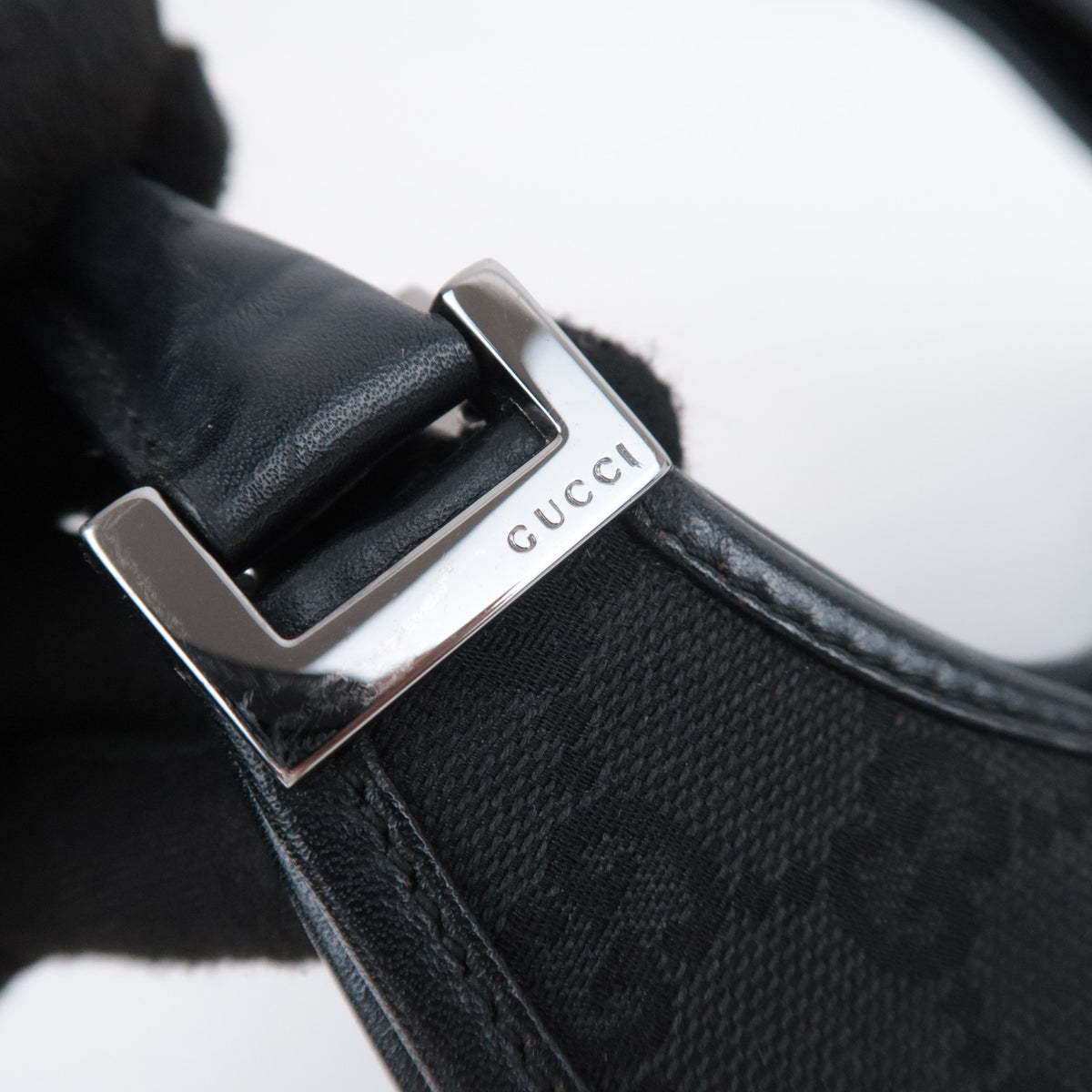 GUCCI Jackie GG Canvas Shoulder Bag 01719