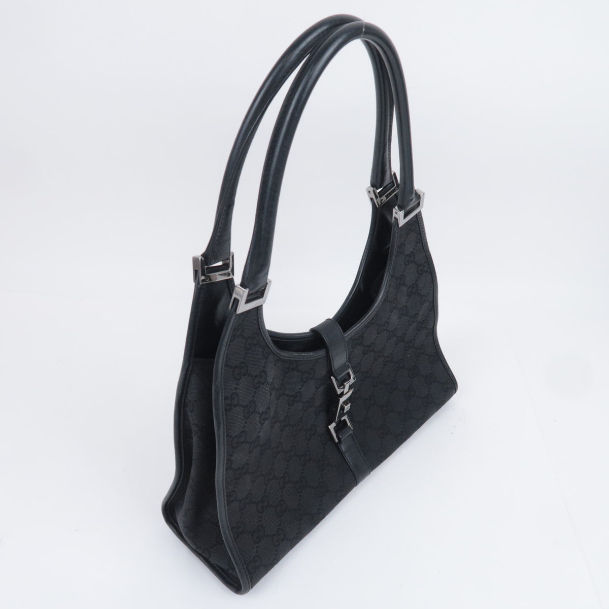 GUCCI Jackie GG Canvas Shoulder Bag 01719