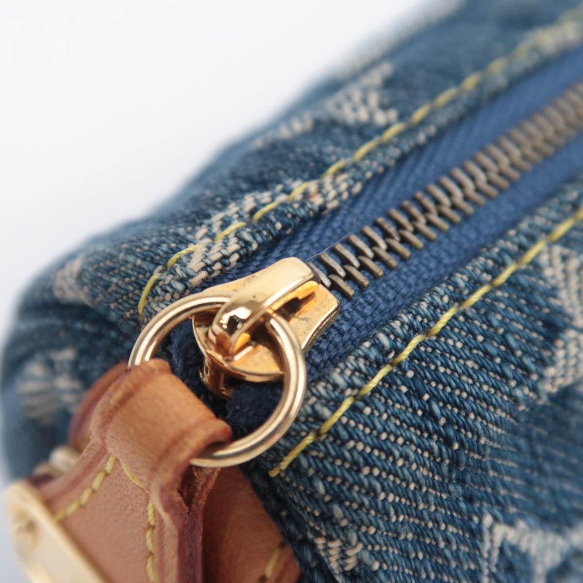 Louis Vuitton Monogram Denim Trousse Speedy GM Pouch M95081