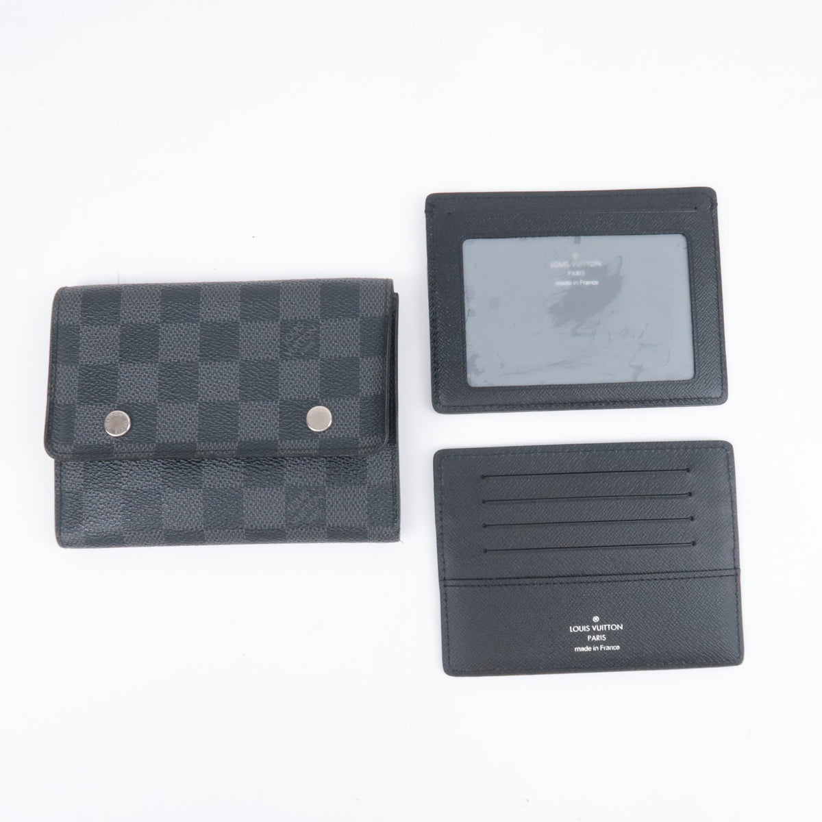 Louis Vuitton Damier Graphite Portefeuille Compact Modulable Wallet N63083
