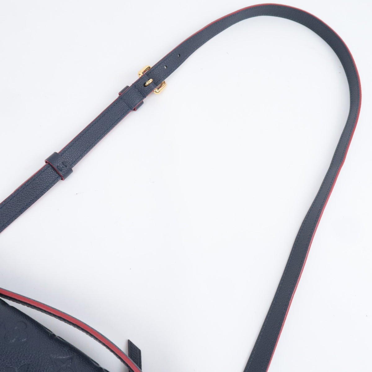 Louis Vuitton Monogram Empreinte Pochette Metis MM Marine Rouge M44071