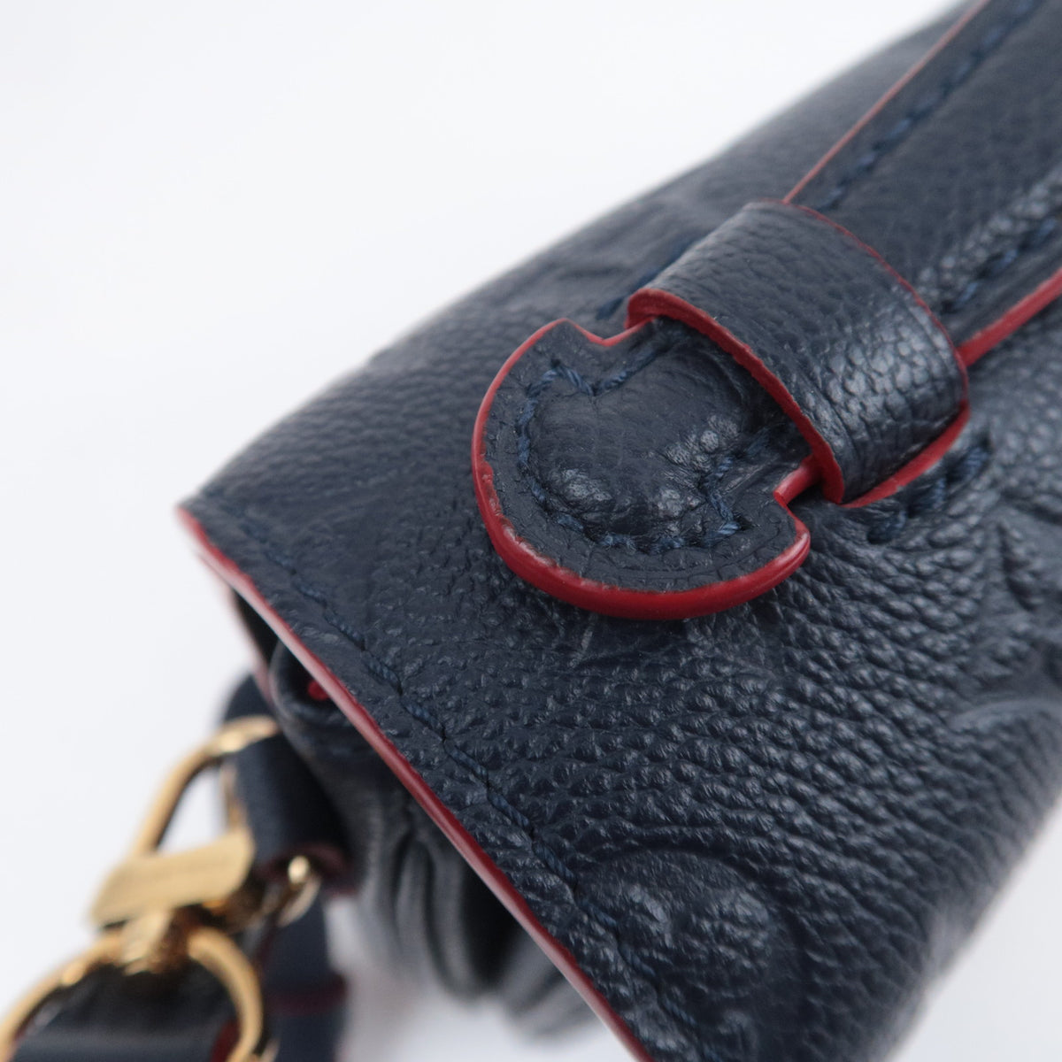Louis Vuitton Monogram Empreinte Pochette Metis MM Marine Rouge M44071