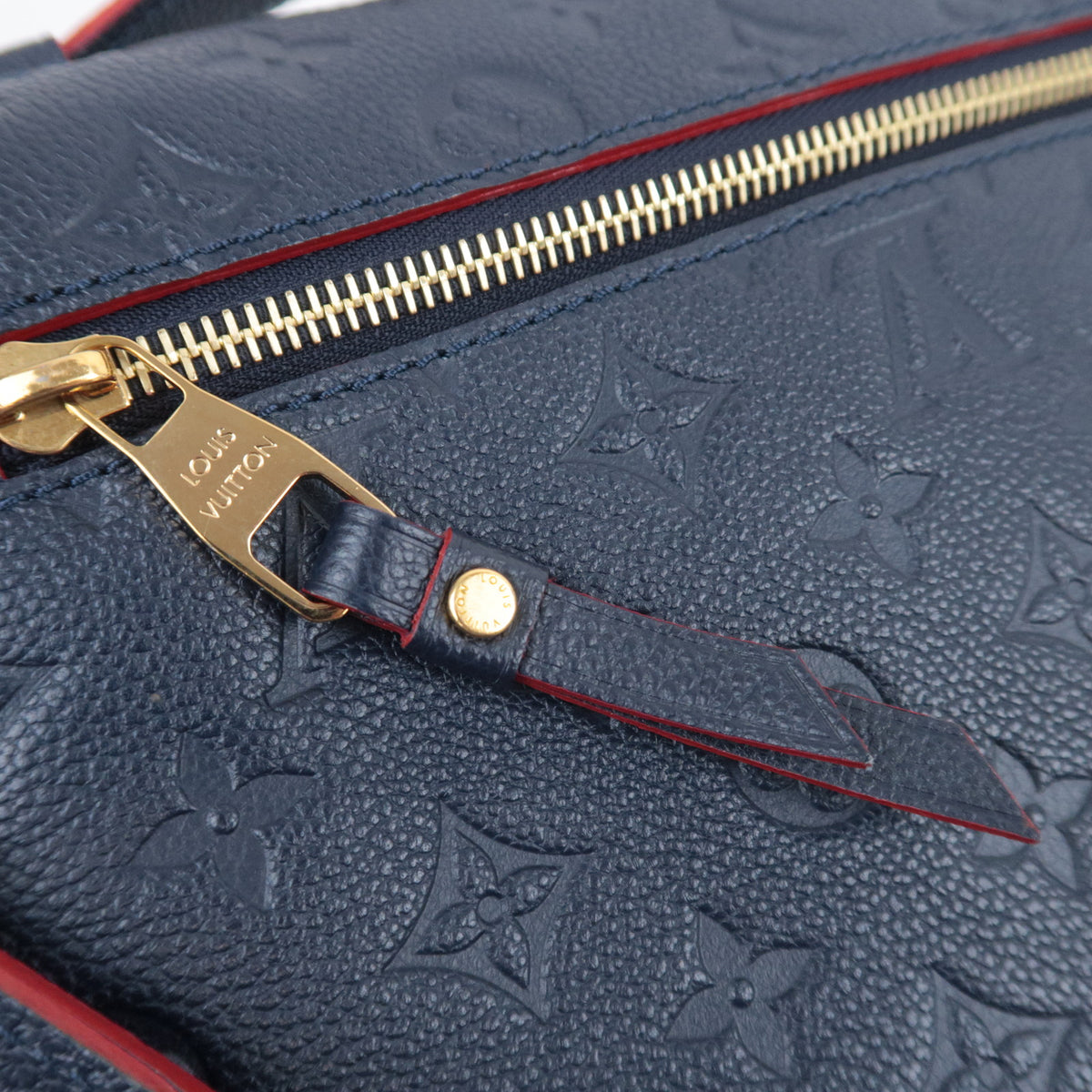 Louis Vuitton Monogram Empreinte Pochette Metis MM Marine Rouge M44071