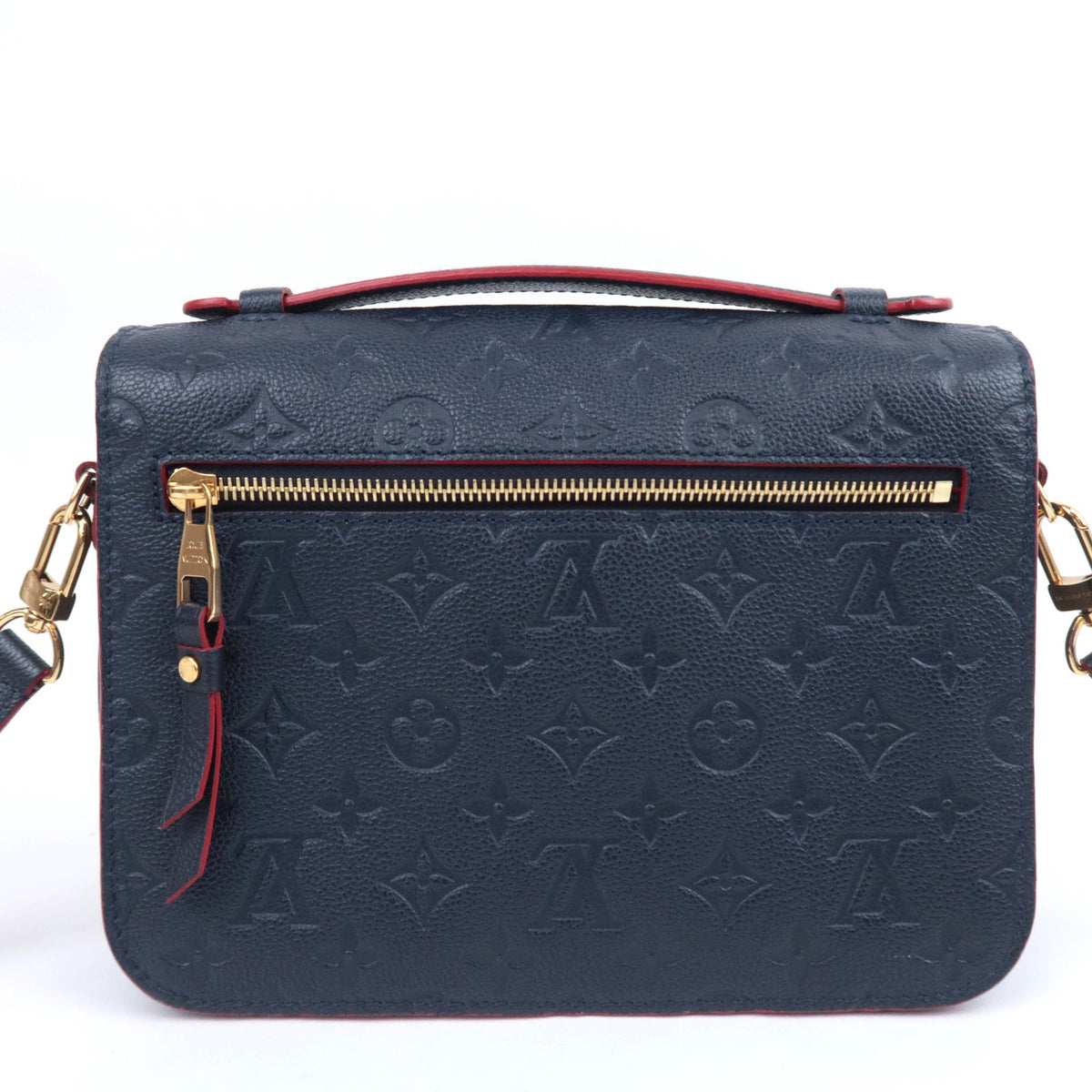 Louis Vuitton Monogram Empreinte Pochette Metis MM Marine Rouge M44071