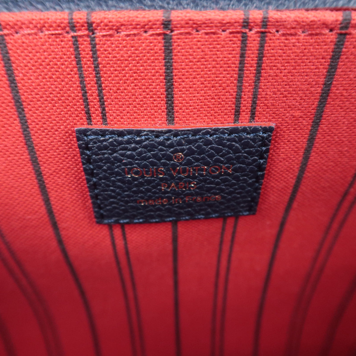 Louis Vuitton Monogram Empreinte Pochette Metis MM Marine Rouge M44071
