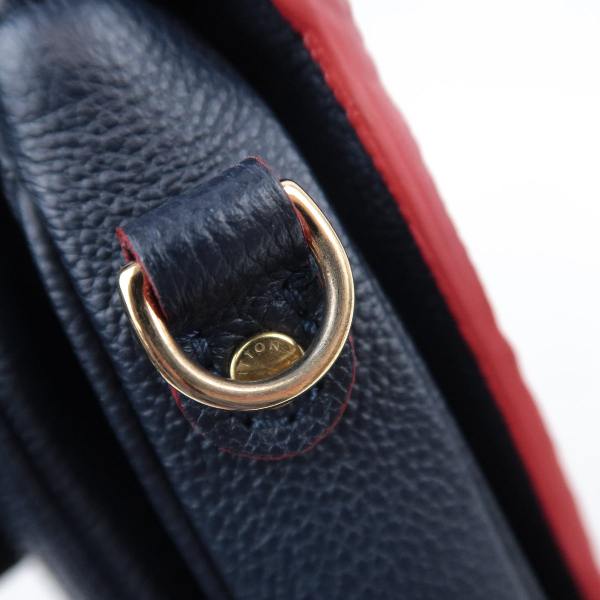 Louis Vuitton Monogram Empreinte Pochette Metis MM Marine Rouge M44071