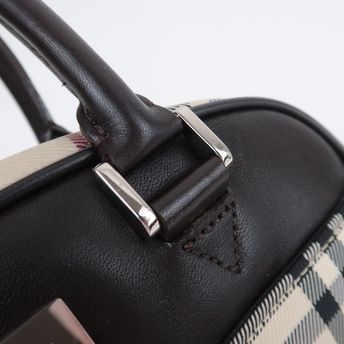 BURBERRY Nova Plaid Small Handbag
