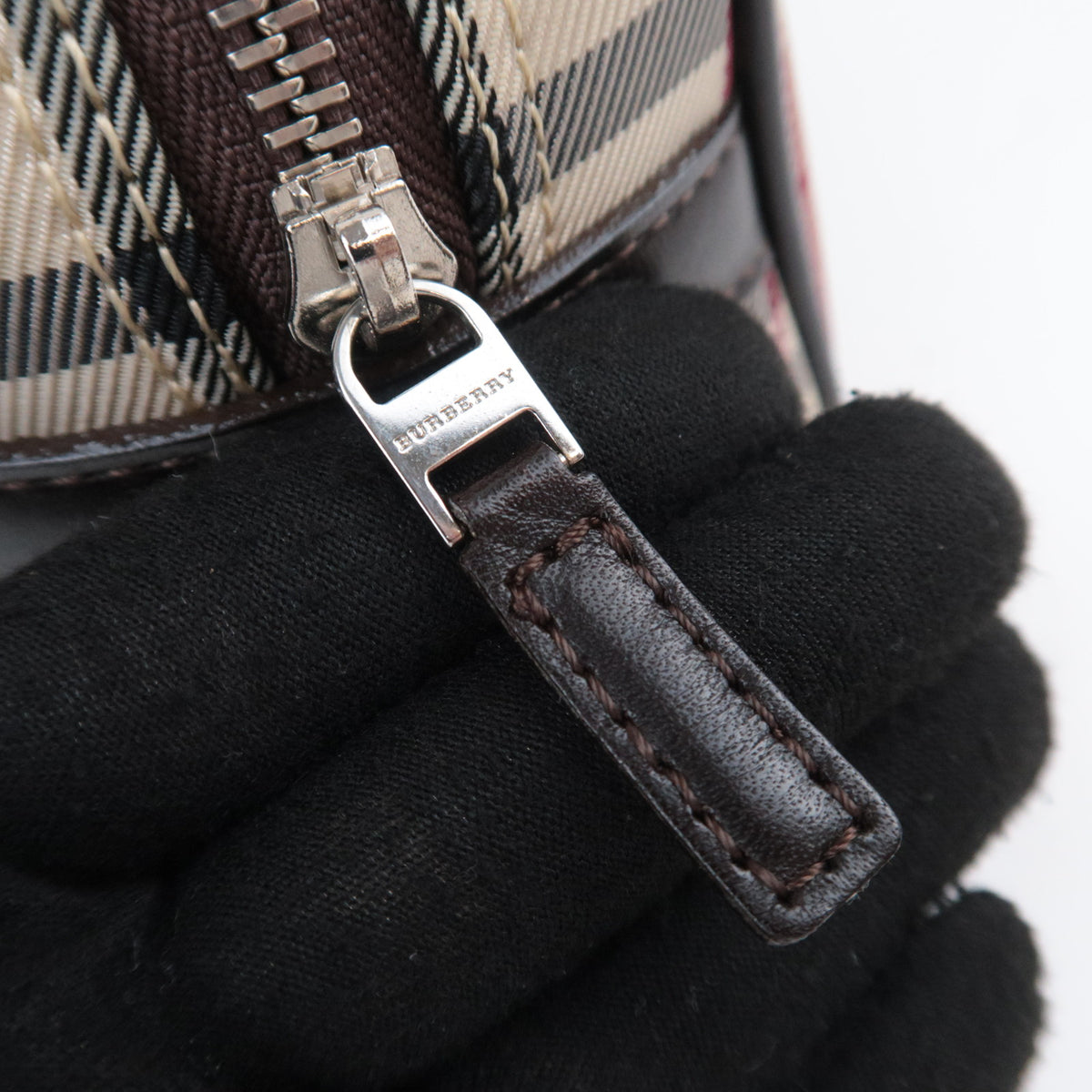 BURBERRY Nova Plaid Small Handbag