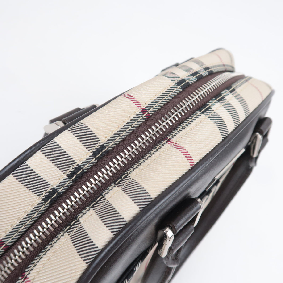 BURBERRY Nova Plaid Small Handbag