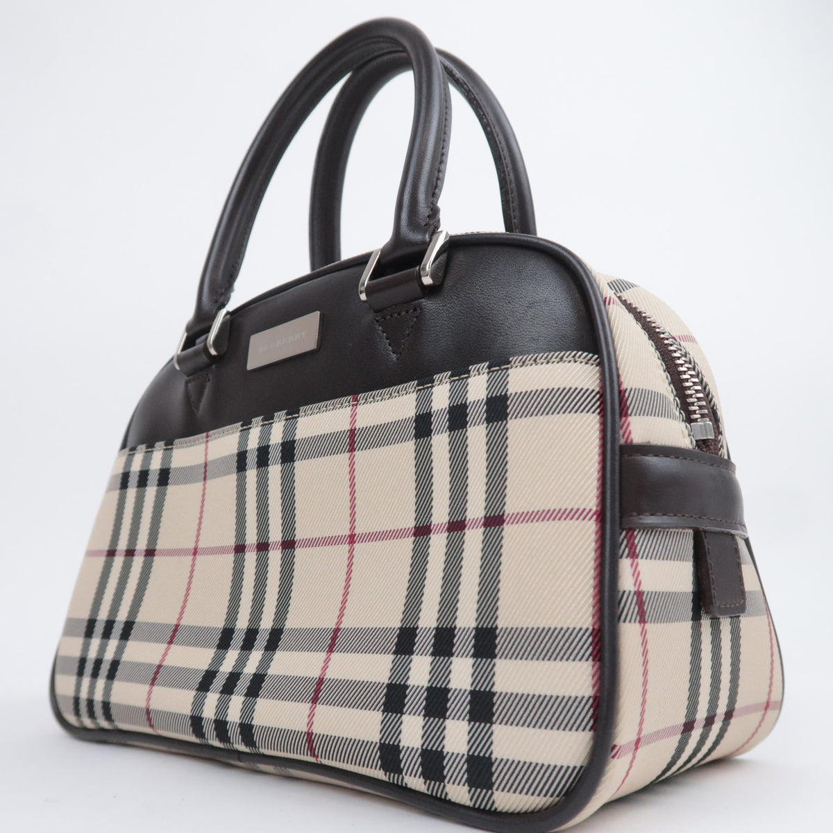 BURBERRY Nova Plaid Small Handbag